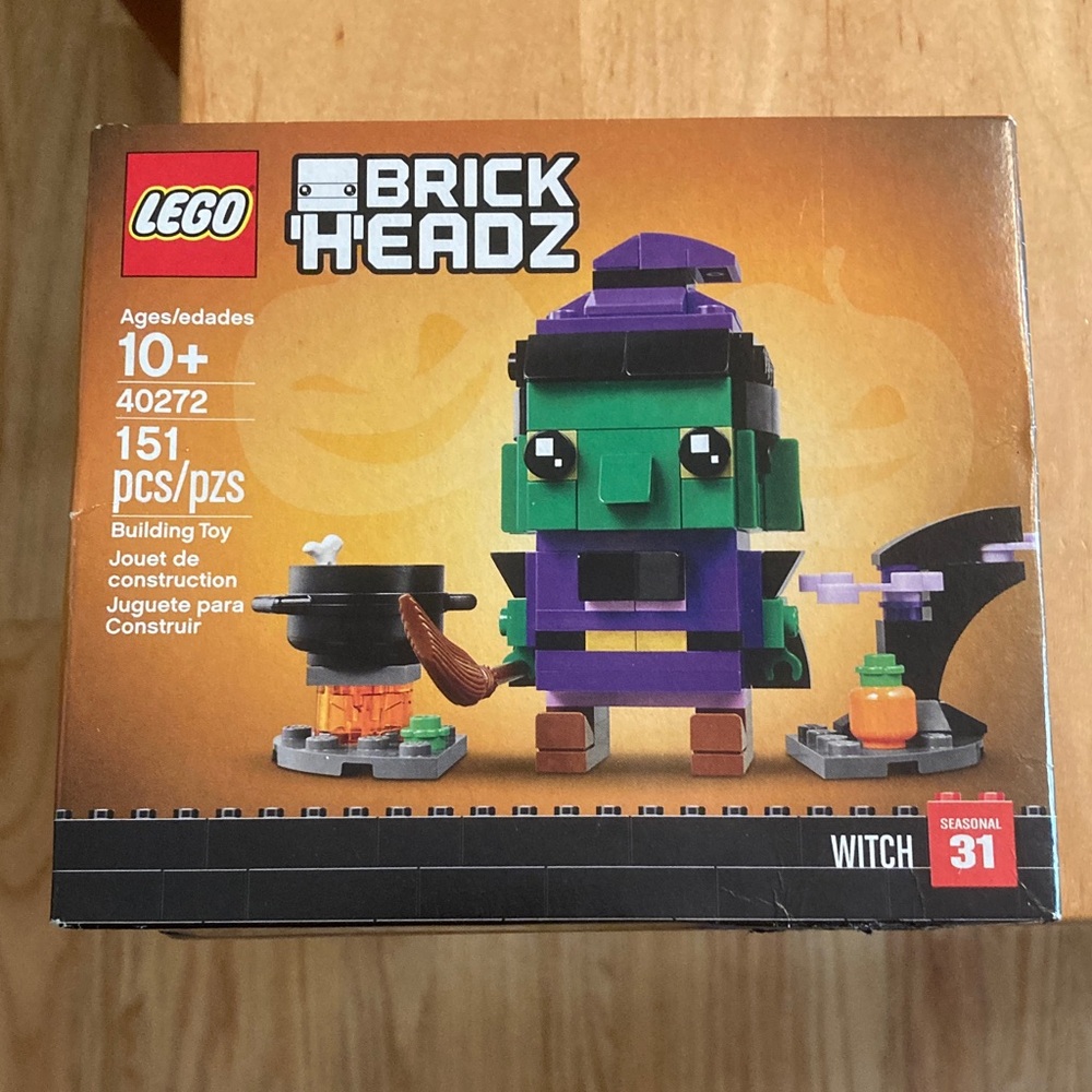 Lego BrickHeadz Witch Building Set - Green, Purple, Black, New In Box,Never Used